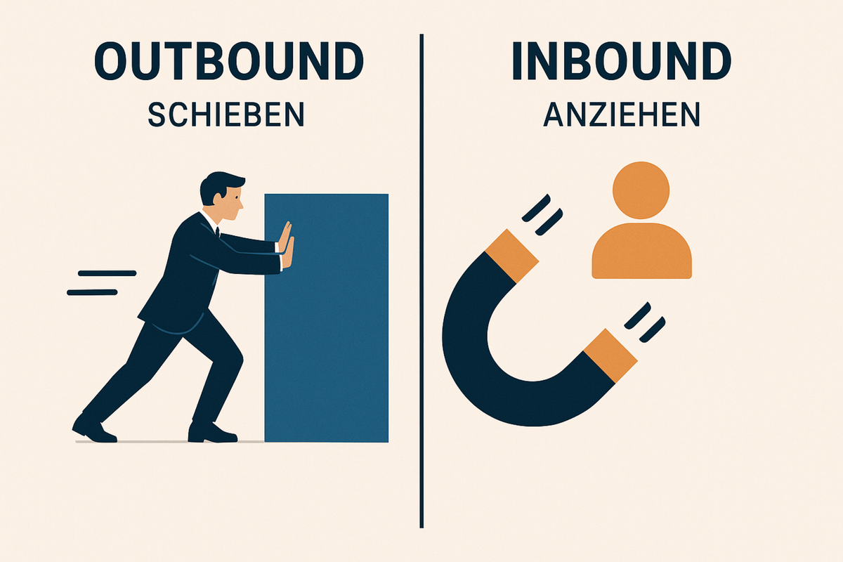 Mehr über den Artikel erfahren Inbound vs. Outbound: Ziehen oder schieben? Das ist hier die Frage! 