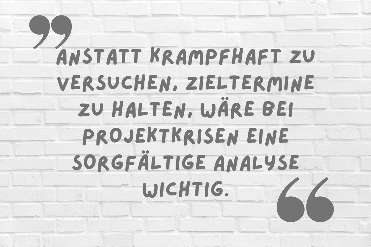 Mehr über den Artikel erfahren Wenn das Projekt in Schieflage gerät: Ein Fahrplan aus der Krise